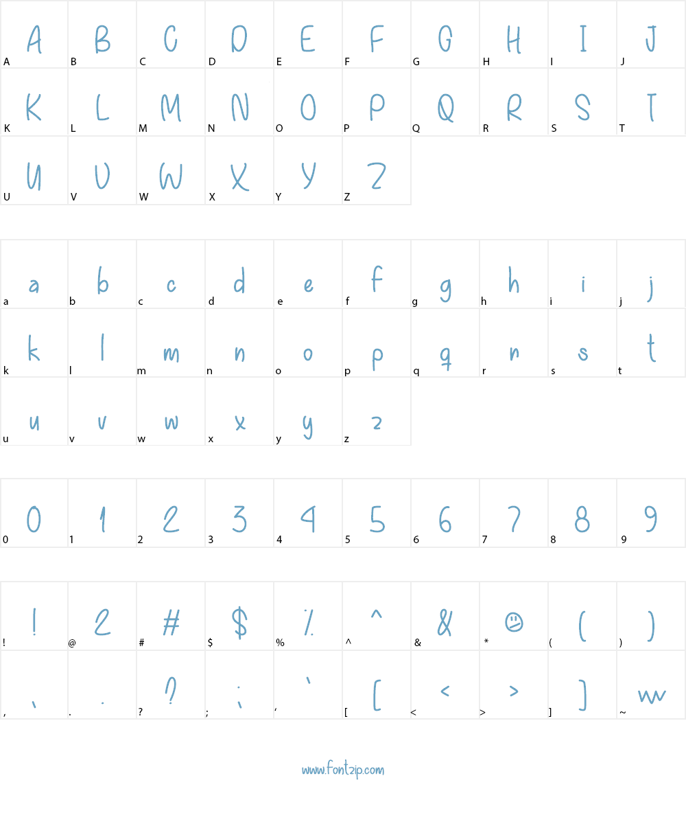 Everything You Want Font Character